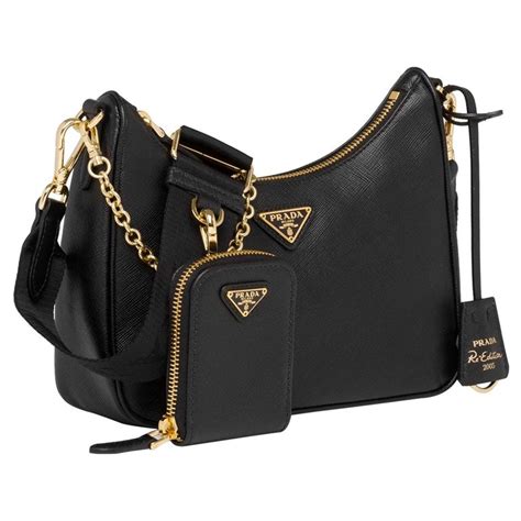 black prada bag with gold hardware|authentic prada bags.